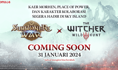 Tahun ini, Summoners War: Sky Arena kembali berkolaborasi dengan salah satu franchise game popular di dunia. CEO Com2uS, Joohwan Lee mengumumkan bahwa Summoners War akan melakukan kolaborasi dengan The Witcher 3: Wild Hunt dari CD PROJEKT RED pada tanggal 31 Januari.